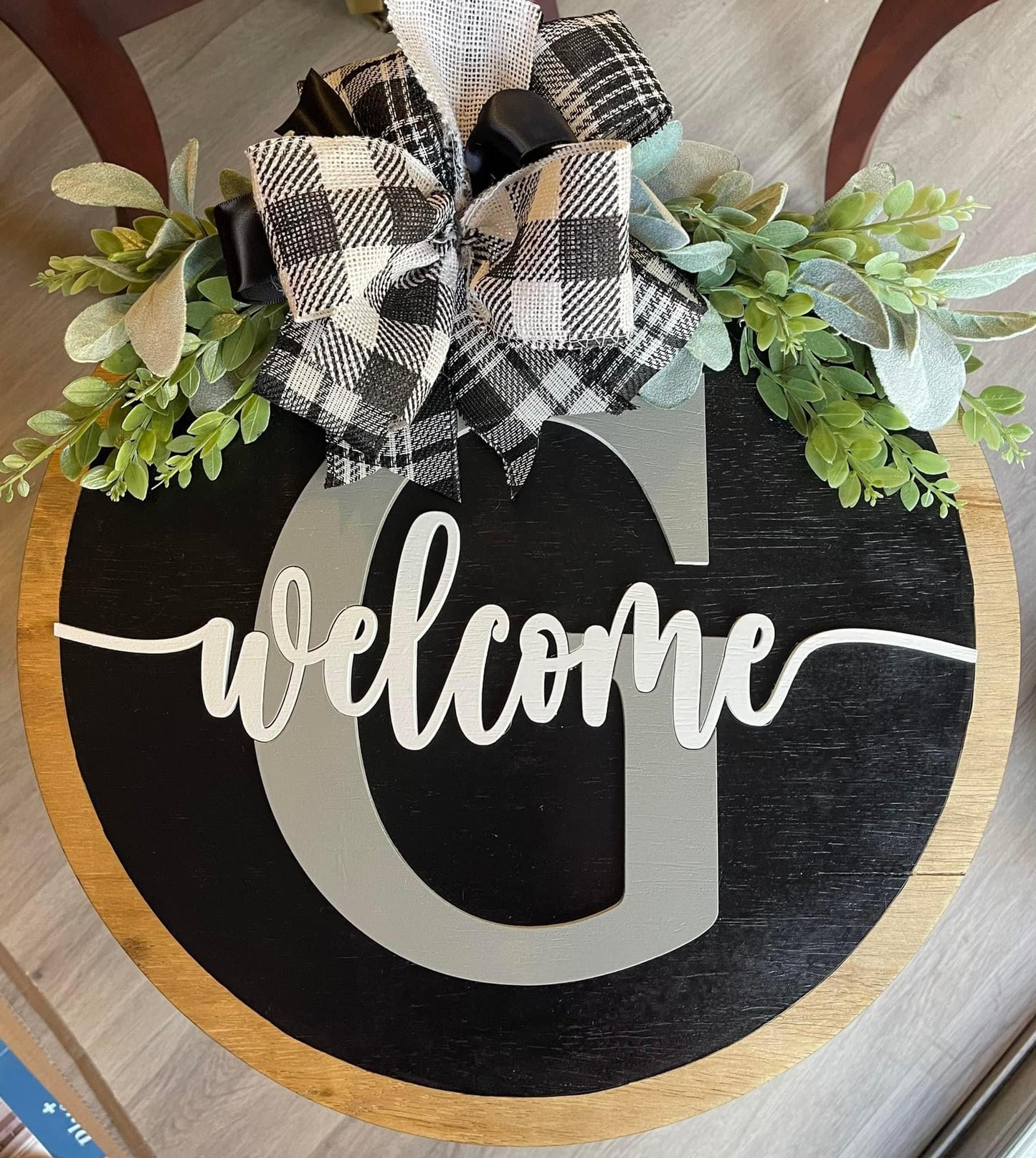 Initial/Welcome Door Hanger image 0