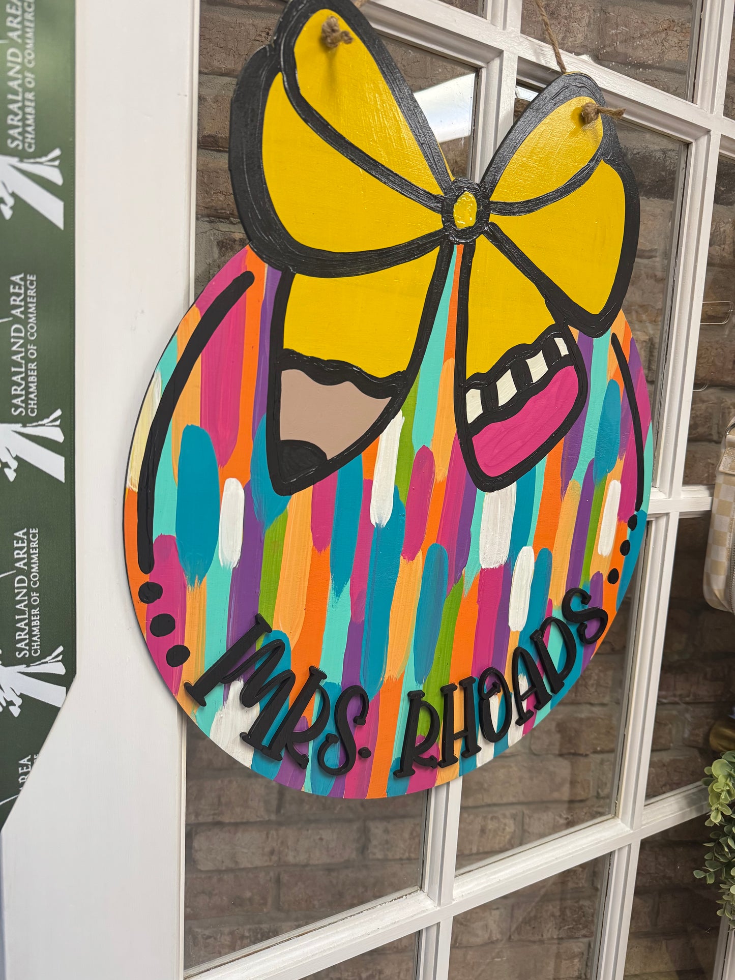 Multicolor Teacher Door Hanger