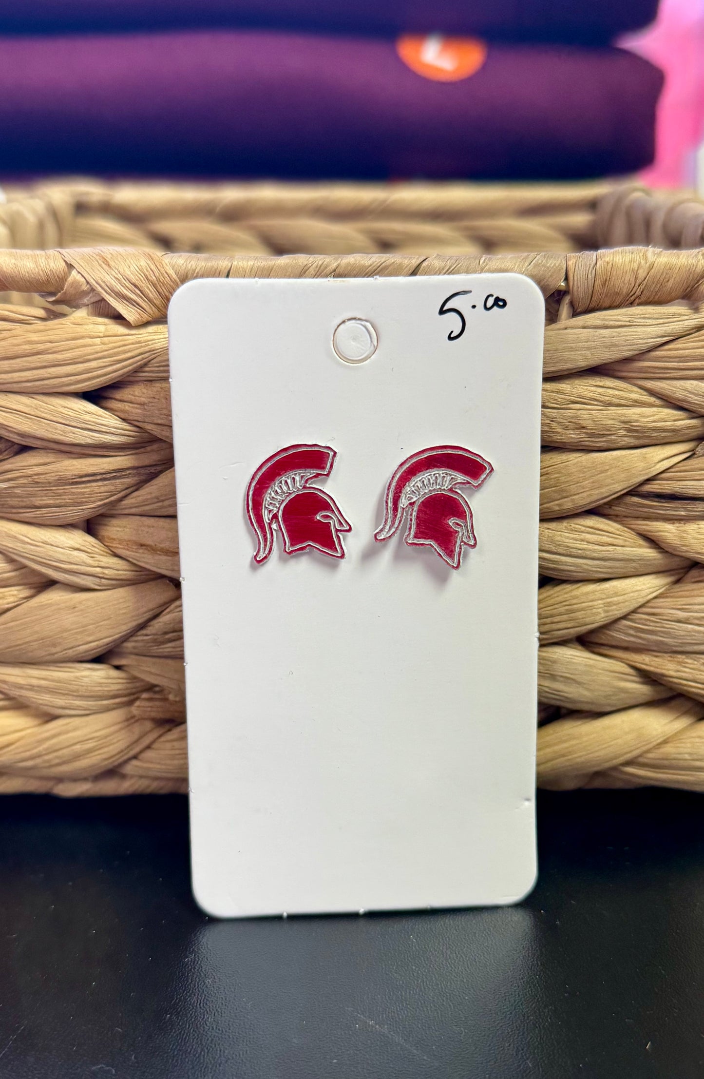Spartan Head Stud Earrings