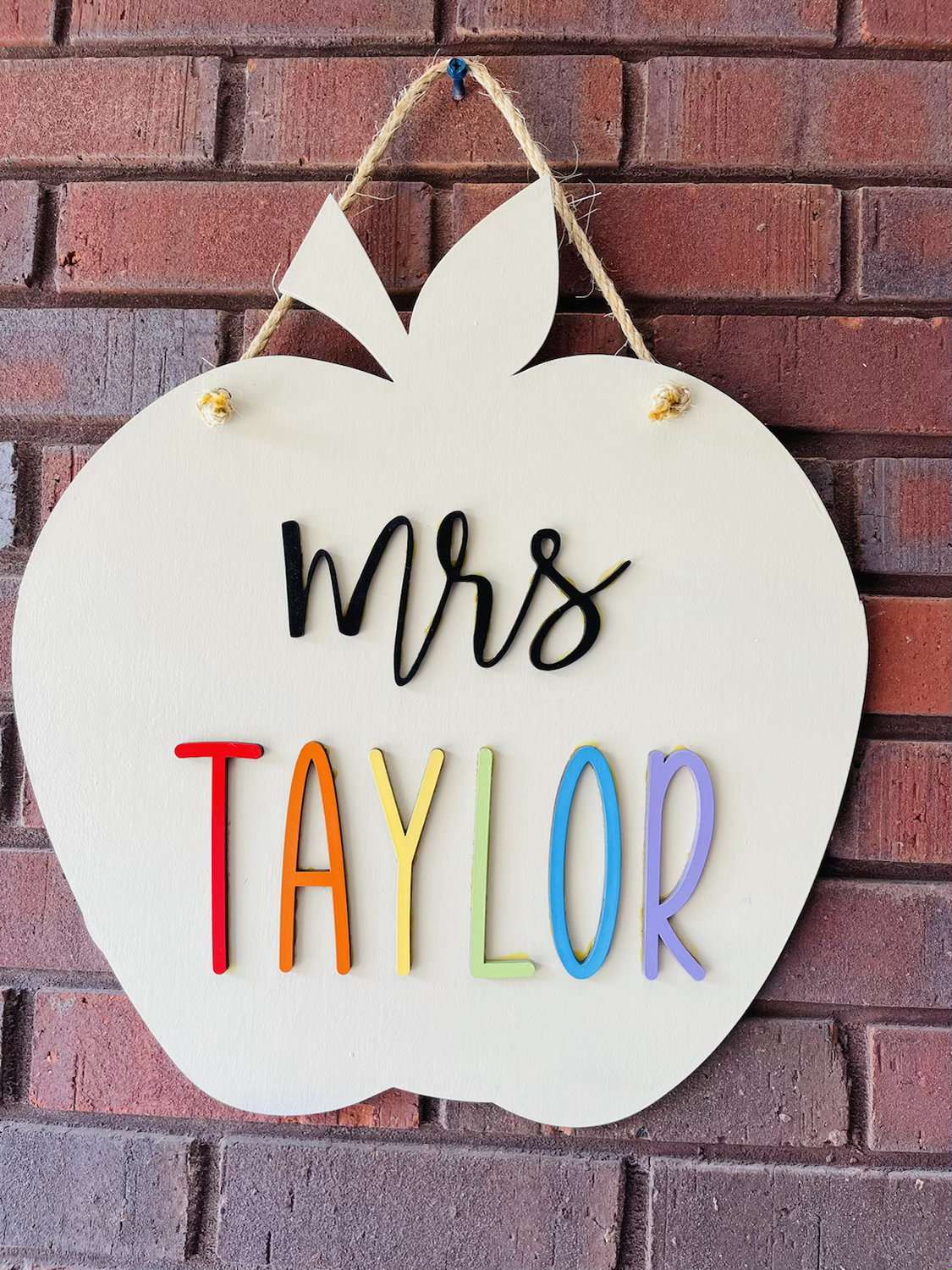 Ivory Teacher Sign image 0