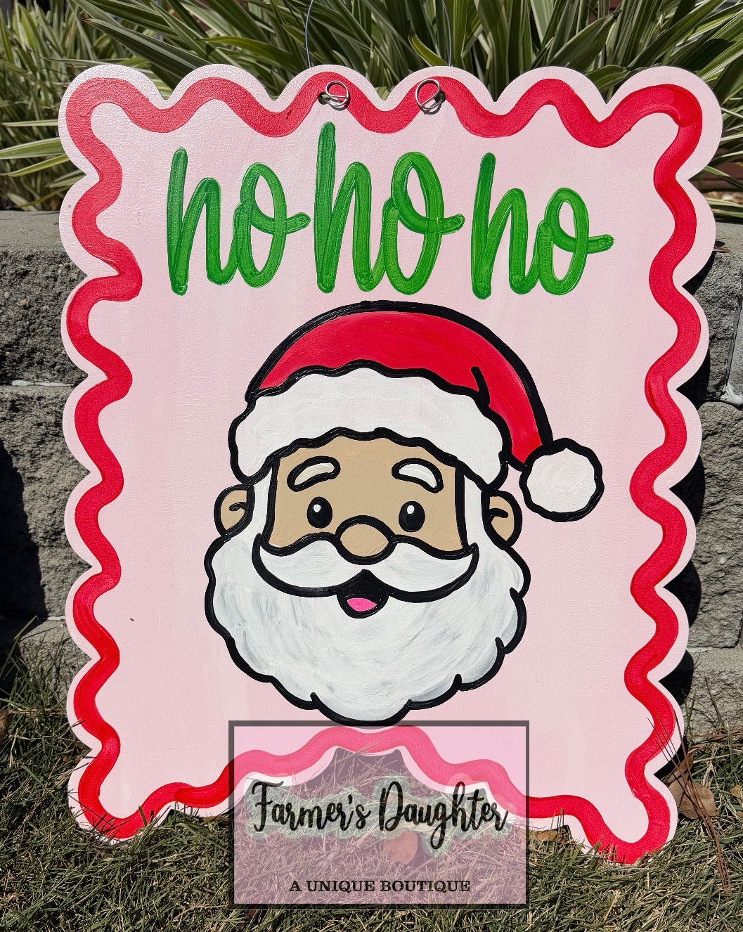 Santa HoHoHo Door Hanger