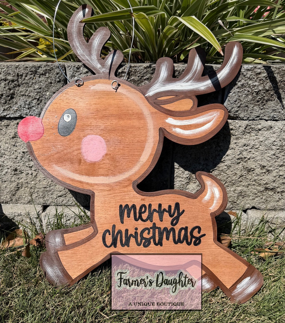 Rudolph Sale Door Hanger