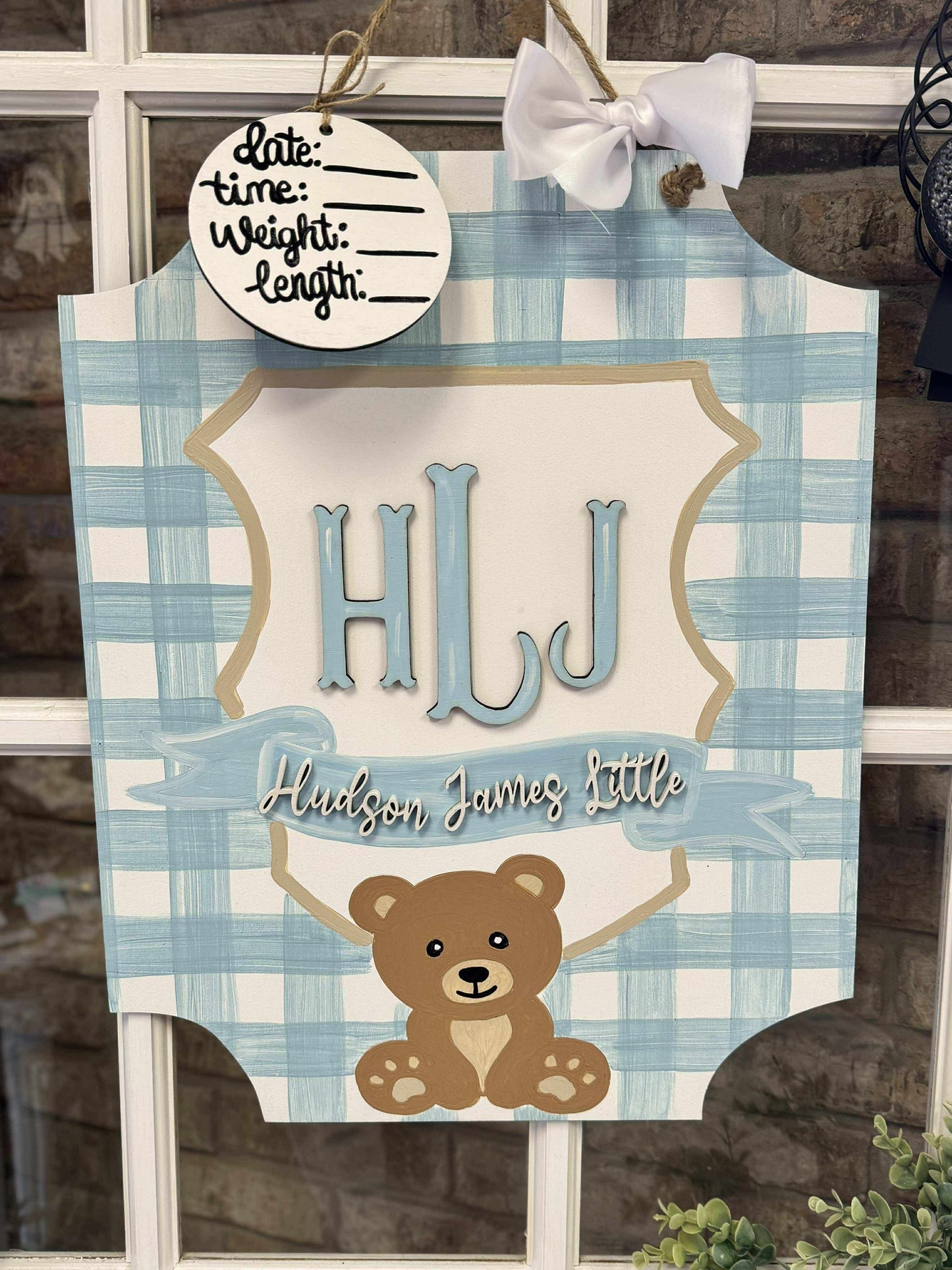 Teddy Bear Hospital Door Hanger