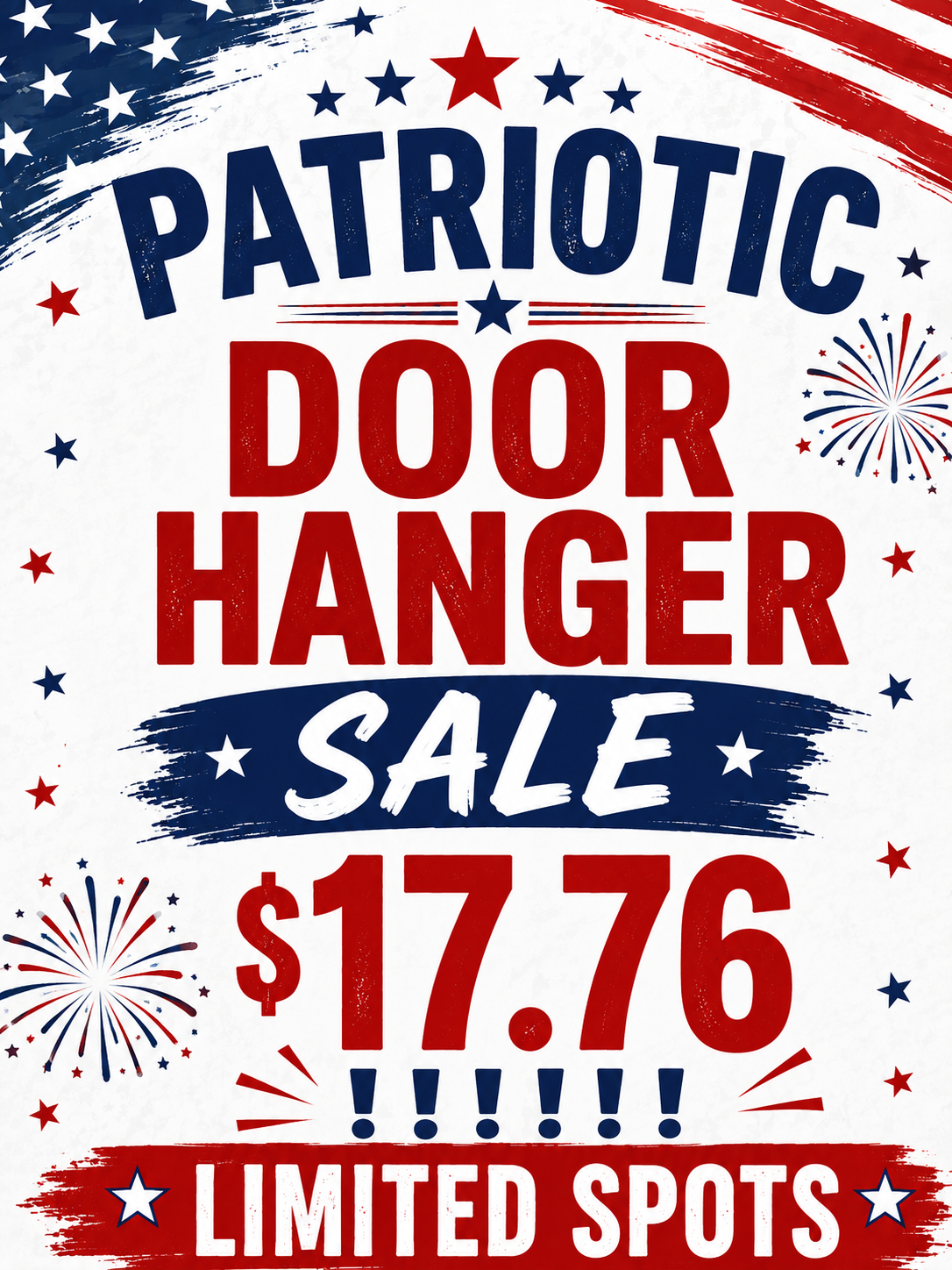 Patrioitc Door Hanger SALE 17.76