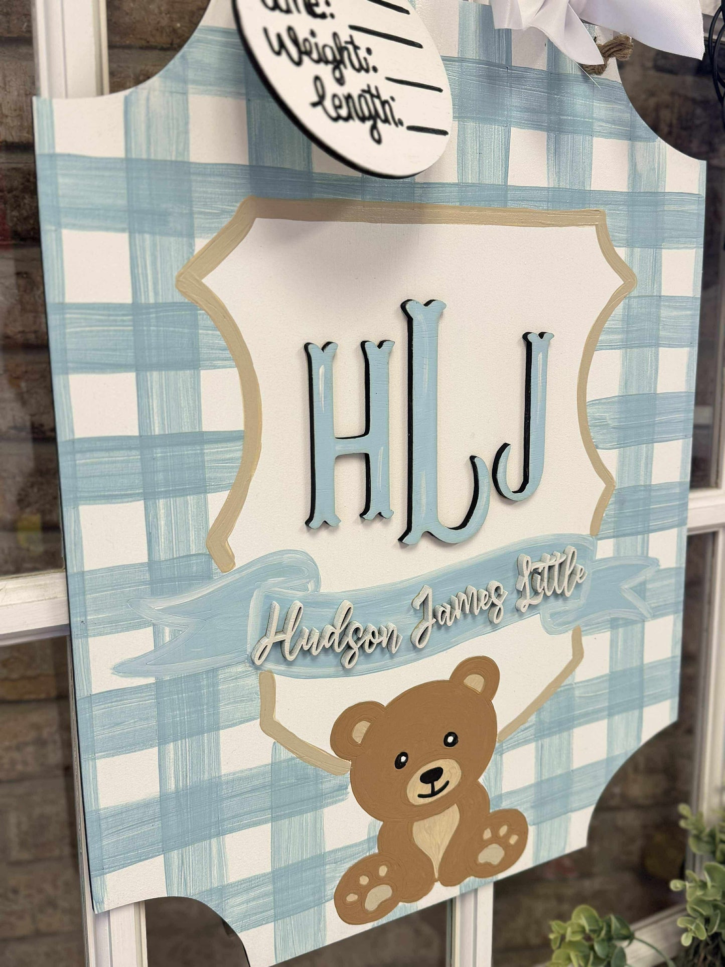 Teddy Bear Hospital Door Hanger