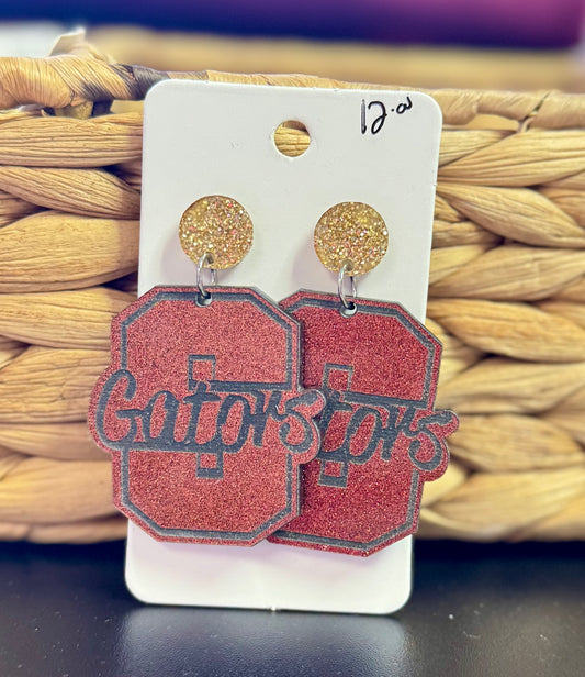 Gator Earrings