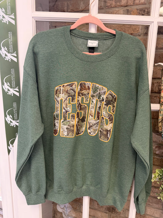Camo Jesus Sweatshirt